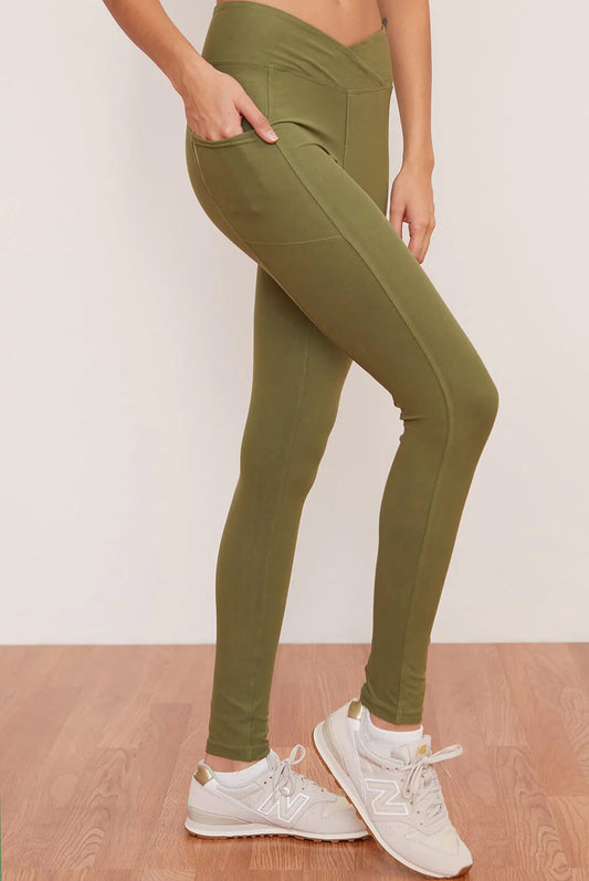 Eucalyptus Crossover Pocket Legging