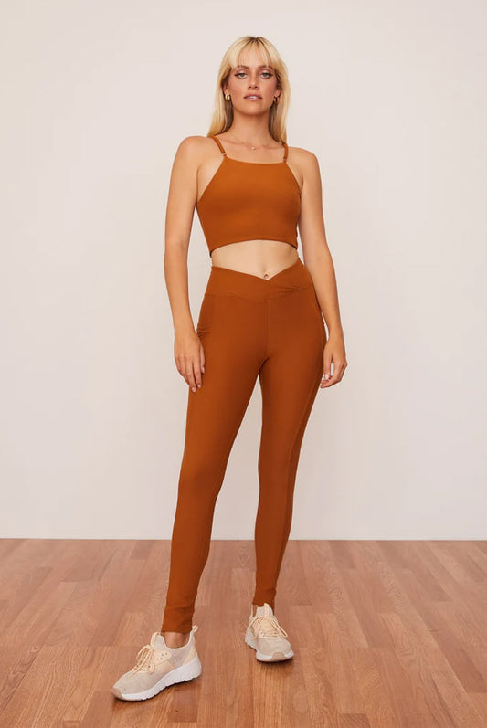Fauna Ruched Crossover Legging